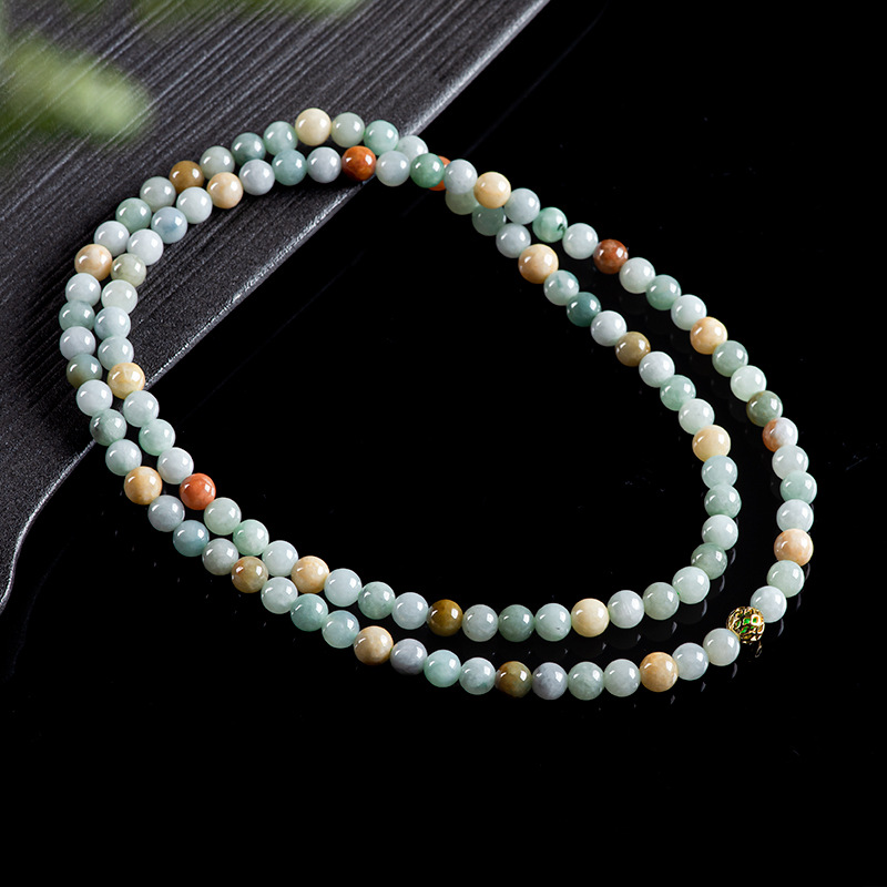 Vintage Necklace - Bransoletka Naszyjnik z Jadeitu Birmańskiego Prawdziwa
