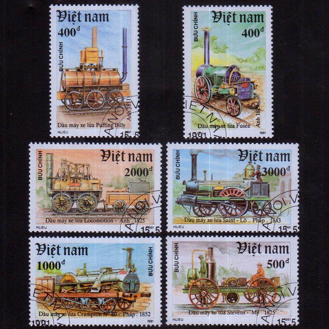 Collectible Vintage Postage Stamps - Wietnamskie znaczki pocztowe z datą 1991,