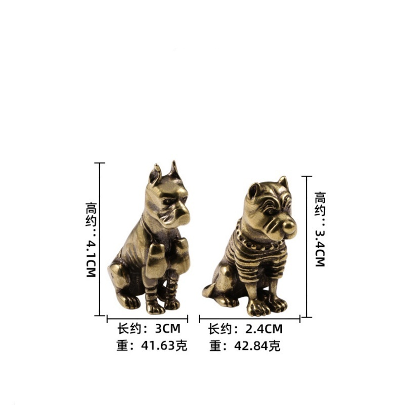 Figurka Pitbulla z Mosiądzu w  – Vintage Collectible Christmas Ornaments recenzja i cena