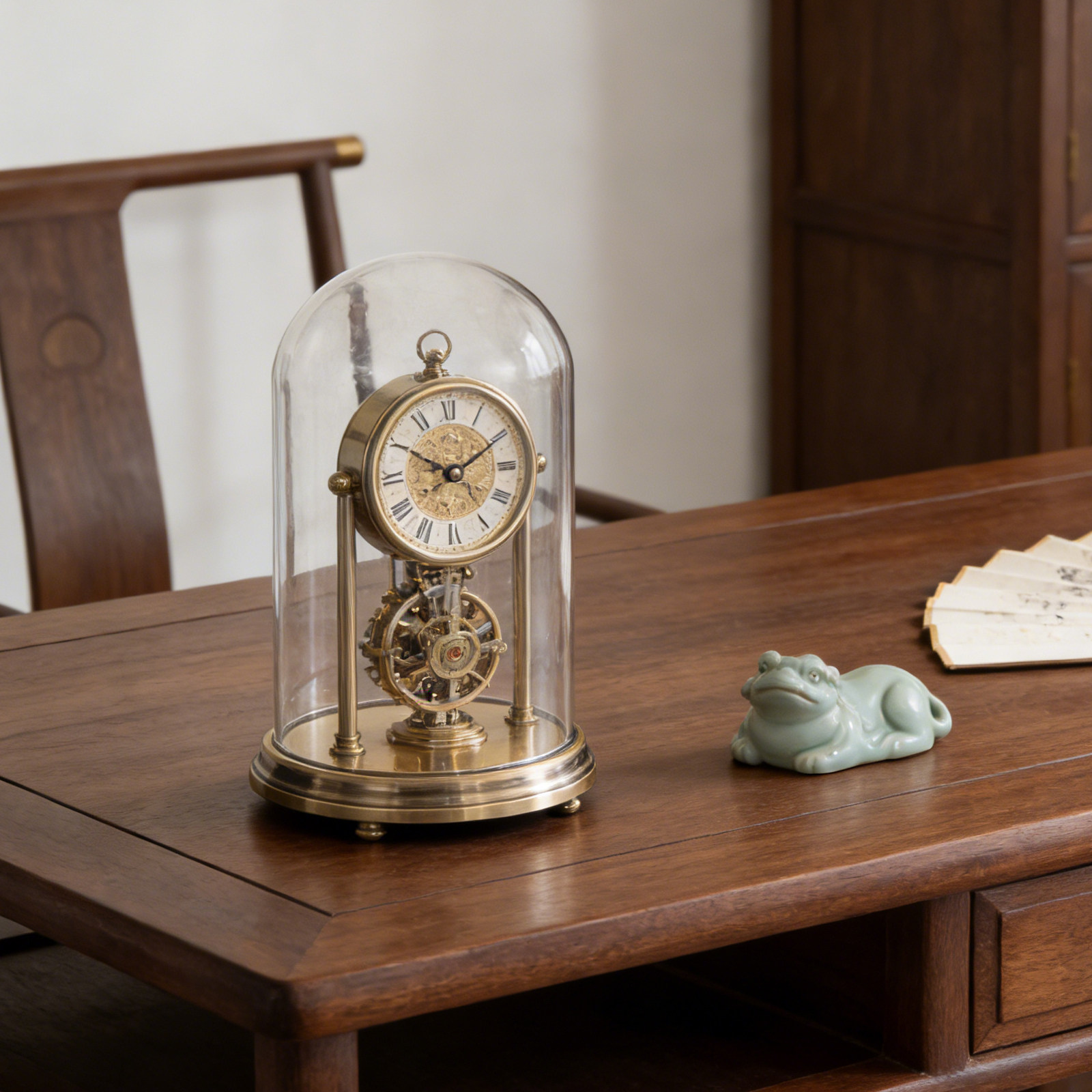 Mechaniczny zegar z szklaną ko – Vintage Collectible Bells recenzja i cena