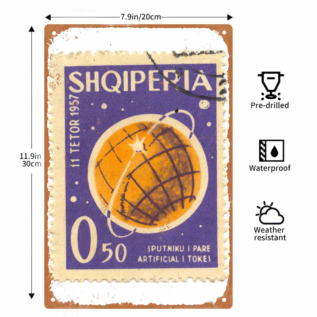 2D FLAT 1 szt. Vintage Albania – Collectible Vintage Postage Stamps recenzja i cena