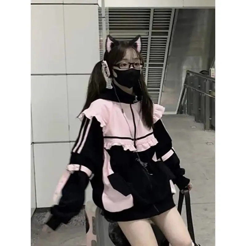 Jesienno-zimowa japońska słodk – Vintage Zip Hoodie recenzja i cena